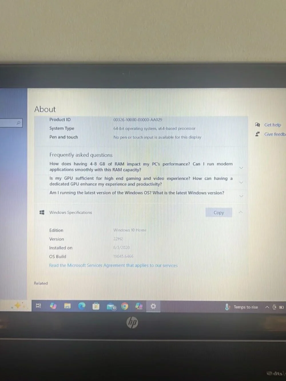 2020 HP Pavilion Laptop